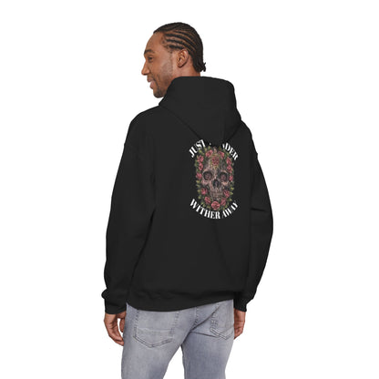 JW TOP CLOTHING SINGLE - floral skull hoodie
