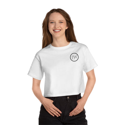 Just Wonder Stay Curious Cropped Tee — Women's Motivational Graphic T-Shirt