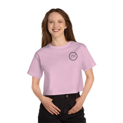 Just Wonder Stay Curious Cropped Tee — Women's Motivational Graphic T-Shirt