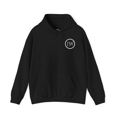 JW TOP CLOTHING SINGELE: Pocket Watch Graphic Hoodie — Vintage Steampunk Timepiece Back Print