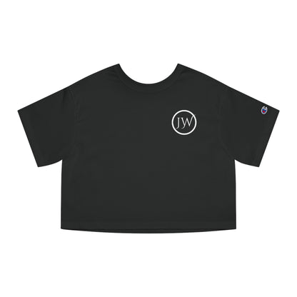 Just Wonder Stay Curious Cropped Tee — Women's Motivational Graphic T-Shirt