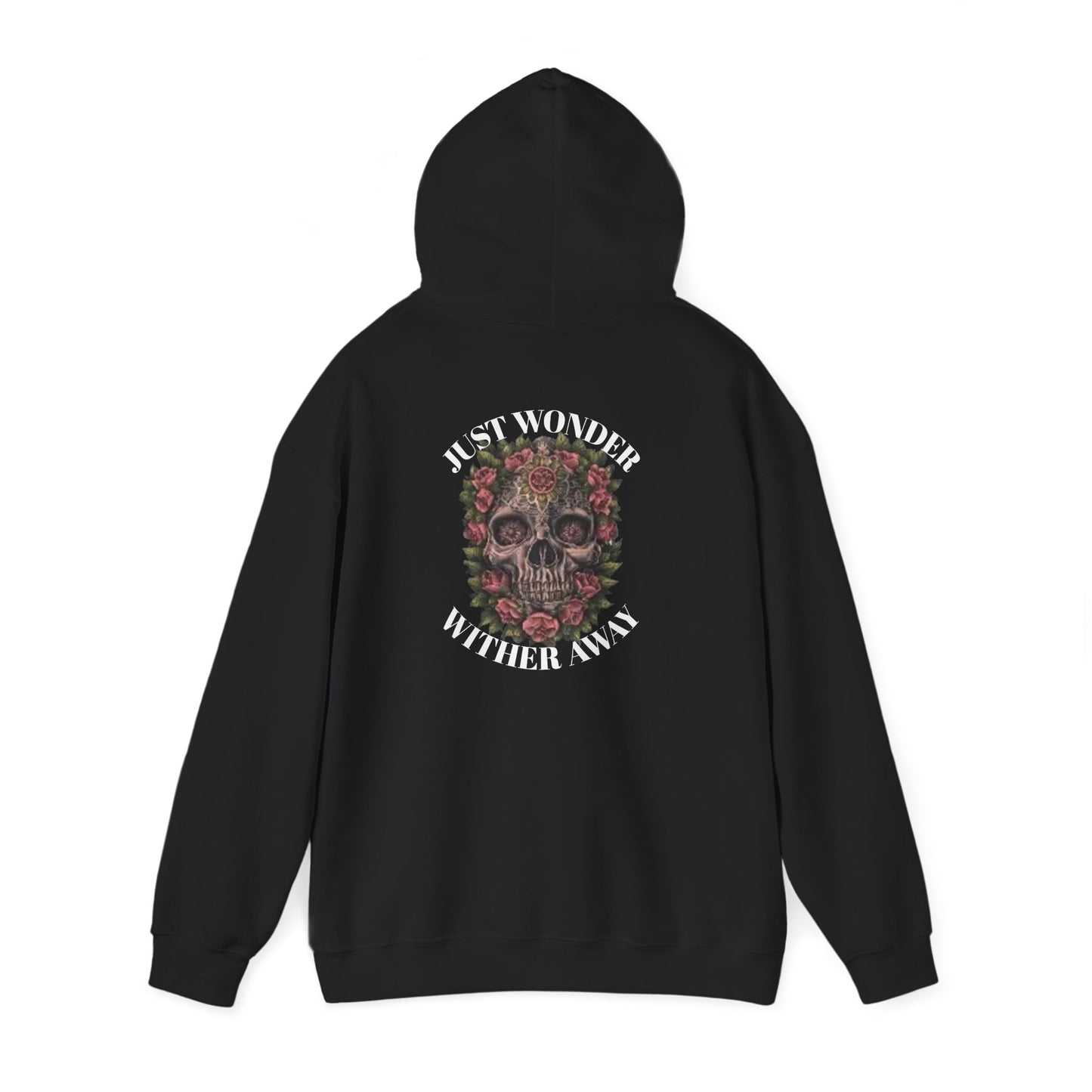 JW TOP CLOTHING SINGLE - floral skull hoodie