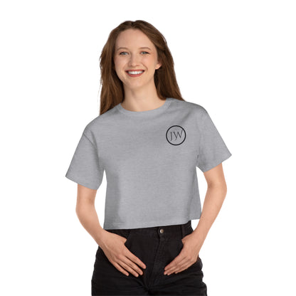 Just Wonder Stay Curious Cropped Tee — Women's Motivational Graphic T-Shirt